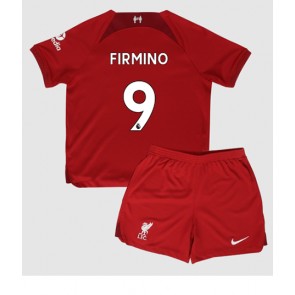 Liverpool Roberto Firmino #9 Hjemmedraktsett Barn 2022-23 Kortermet (+ Korte bukser)